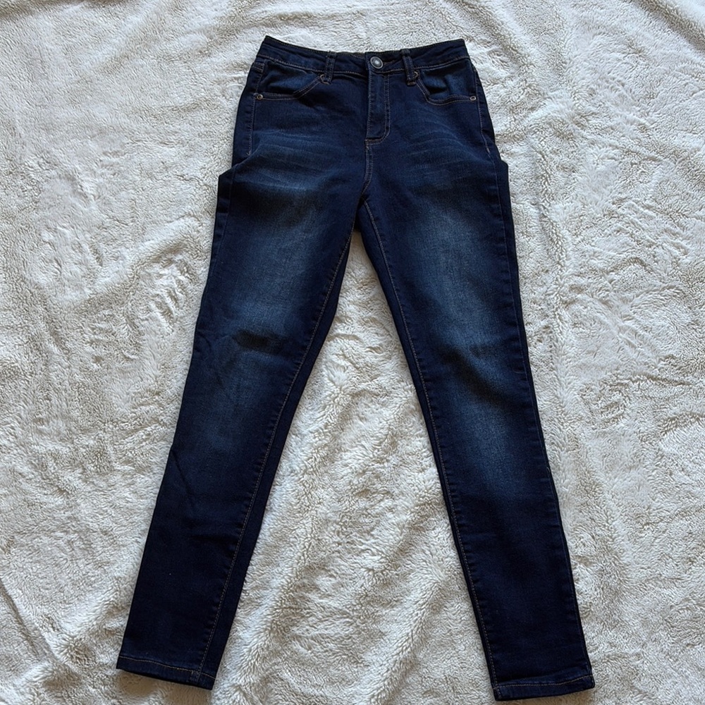 Bluenotes High Rise Skinny Jeans | Dark Wash Stretch Denim Size 26/27 - Picture 3 of 11